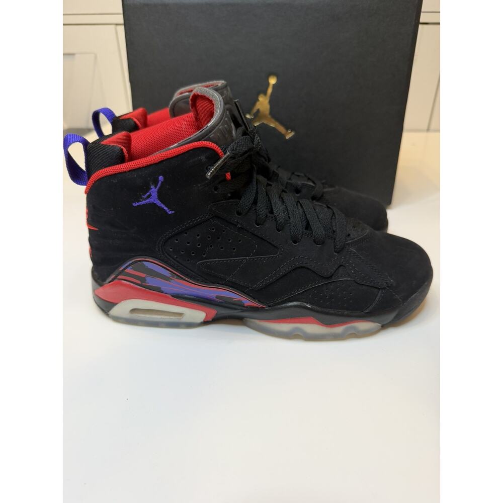 Nike Air Jordan Mvp Raptors Black-Red-Purple Sz 5.5 Teens/womens 7.5